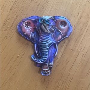 Beautiful peace, loving, elephant handmade pendant